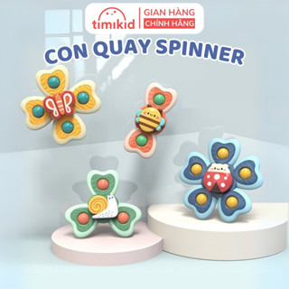 Đồ Chơi Con Quay Spinner Dán Tường Hình Côn Trùng Vui Nhộn Cho Bé - Timikid