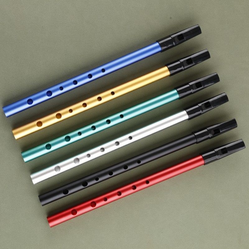 Thanh Lịch Huamei Hợp Kim Nhôm Ailen Còi Còi Lỗ Ghi Còi Người Mới Bắt Đầu Học Sinh Người Lớn Vui Vẻ 