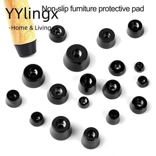 YYlingx cả đều có trong kho]Lanfy Set 10 Miếng Cao Su Đệm Chân Bàn Ghế/Đồ Nội Thất Bảo Vệ An Toàn Màu Đen