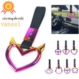 Vanes1 Phụ Kiện Vòng Treo Trang Trí Tay Cầm Xe Buýt Hình Đám Mây Trái Tim Hoạt Hình Bằng Nhựa Tự Động Sáng Tạo