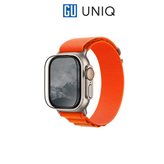 Kính Cường Lực UNIQ OPTIX Vivid Clear For Apple Watch Ultra độ cứng 9H có khung hỗ trợ dán dễ dàng