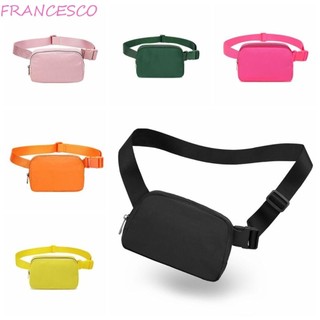 Túi đeo thắt lưng FRANCESCO, Gói Nylon Lulu Fanny, Túi Bum Unisex Đa chức năng Túi thắt lưng sức chứa lớn Tập thể dục