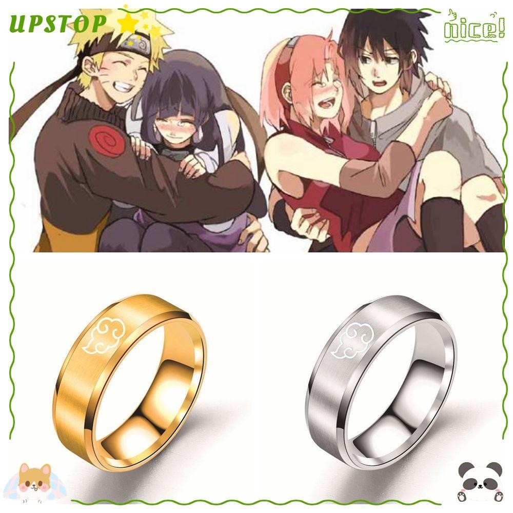 Upstopvn Anime Nhẫn Ngón Tay Hoạt Hình Trang Sức Có Thể Điều Chỉnh Nhẫn Lá Naruto