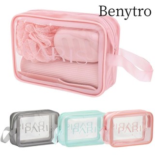 Benytro nhựa PVC màu trong dùng đựng đồ trang điểm tiện dụng