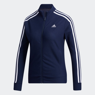 adidas Đánh gôn Áo khoác 3 Sọc Nữ Màu xanh da trời GM3753