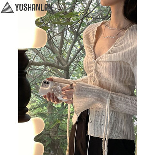 YUSHANLAN Áo Sơ Mi áo sơ mi nữ áo kiểu hàn quốc phong cách chic Thoải mái nhí nhảnh WCS24204KR 6Z240206