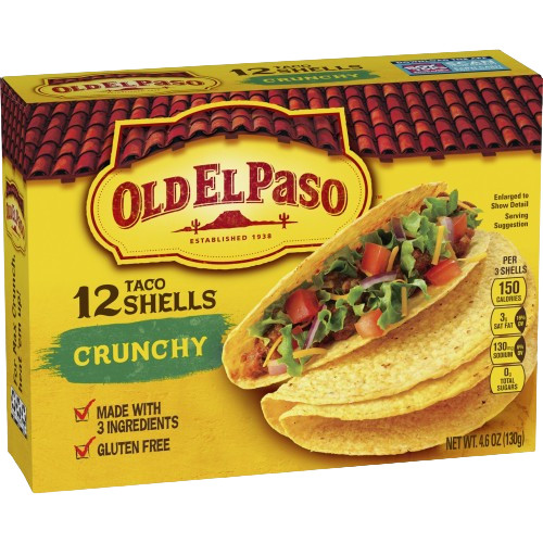 Bánh sò Taco Shell Old El Paso 130g - Xuất xứ : Mỹ