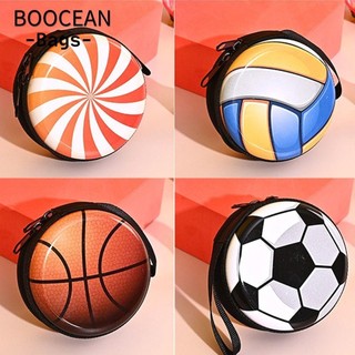 BOOCEAN Ví đựng tiền xu Bóng đá Mini Phim hoạt hình bóng rổ Ví nhỏ