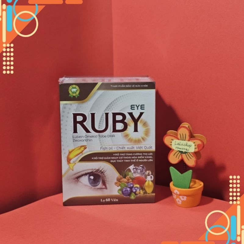 Viên Uống EYE Ruby Hỗ trợ bổ mắt - Hộp 60 viên - HTshop