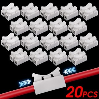 Đầu nối dây gia đình - Đầu nối cáp điện chân - 20 thiết bị đầu cuối kết nối nhanh - Đầu nối điện nối nhanh - Khối đầu cuối nhanh CH2