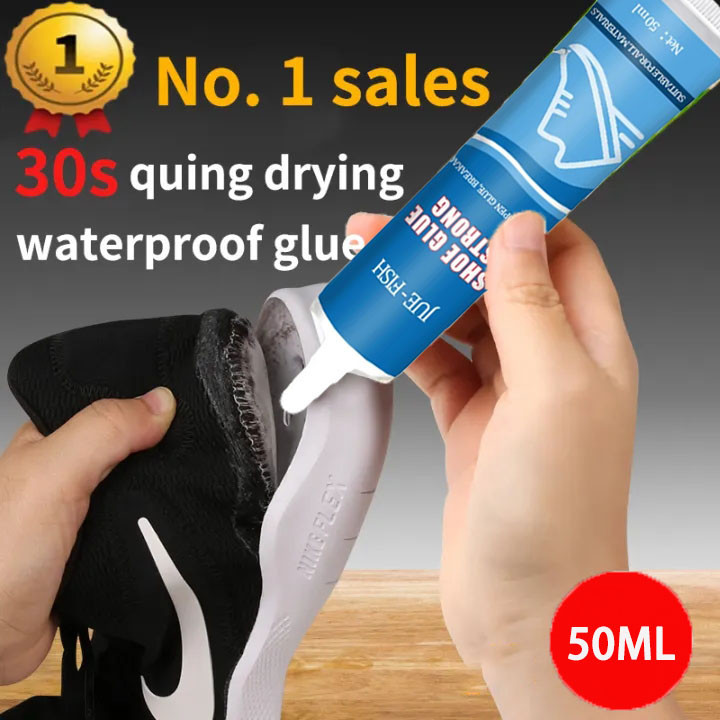 Keo dán giày siêu dính JUE-FISH 50ml, An toàn, Chống nước, Không kết tủa, Dán được nhiều loại giày