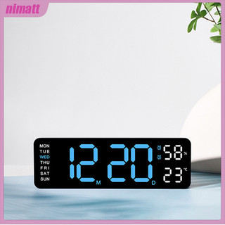 Đồng hồ báo thức NI Đồng hồ bàn LED Đồng hồ hiển thị LED Đồng hồ báo thức có chế độ ngáy Đồng hồ để bàn điện tử Đồng hồ trang trí nhà cửa