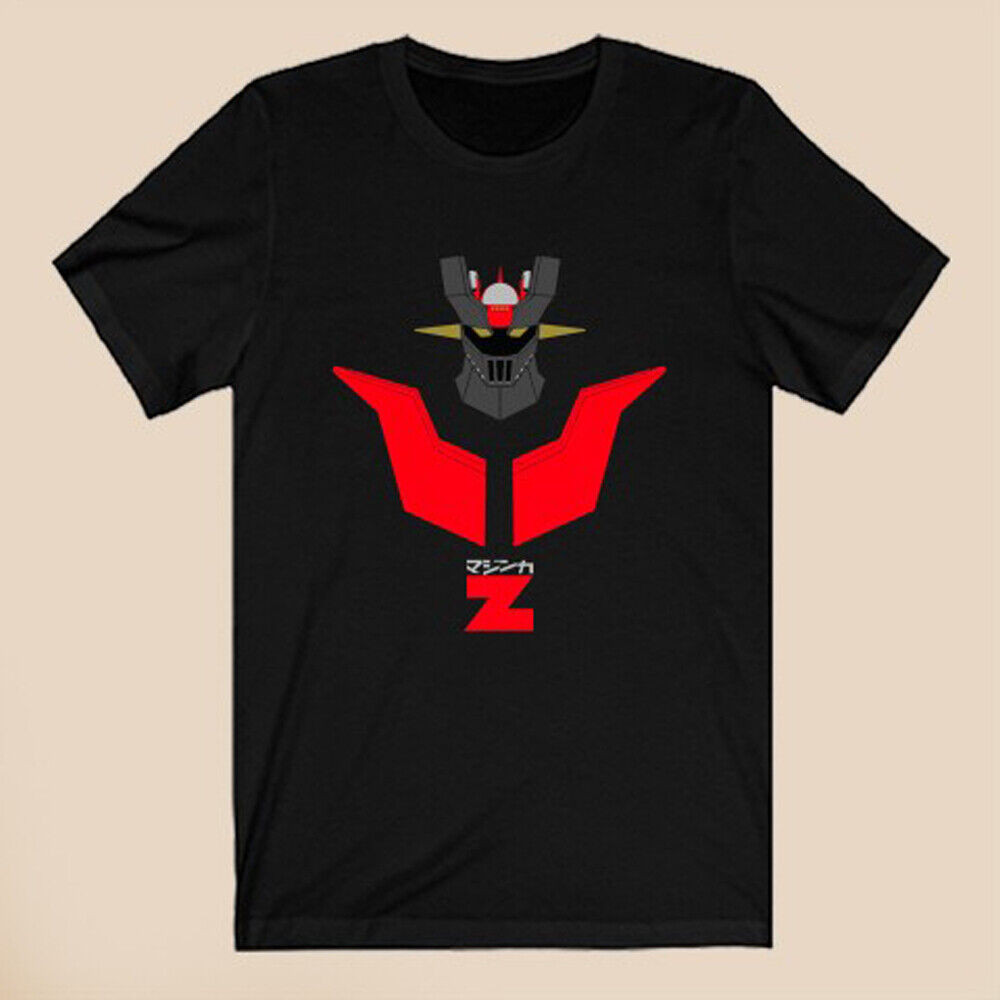 Áo thun nam màu đen Shin Mazinger-Z Anime Sentai Logo