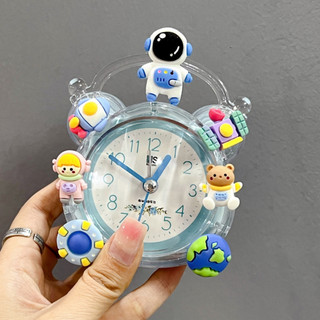 Trẻ em hoạt hình dễ thương đồng hồ báo thức nhỏ ký túc xá sinh viên đồng hồ báo thức bé trai bé gái đồng hồ đánh thức quản lý thời gian đồng hồ lười