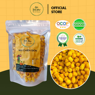 Nui chiên bơ Góc Bếp Nhỏ, được làm từ nui sen chiên giòn cay nhẹ thơm ngon, túi 250gr/500gr