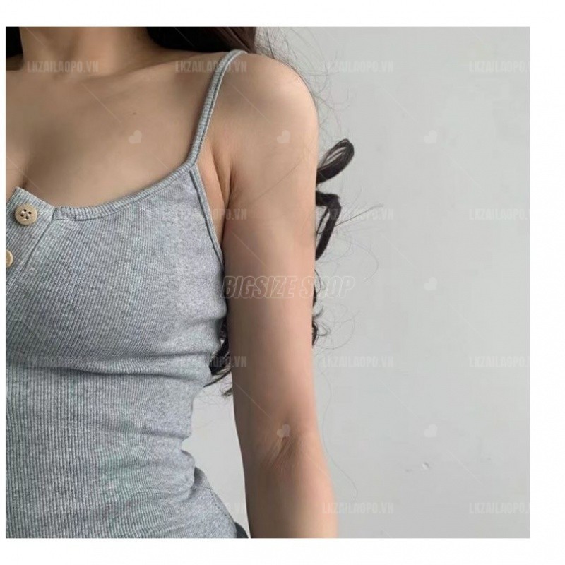 Váy đầm nữ Bigsize Đầm 2 dây ôm body cổ chữ v Sexy trơn mùa hè  Phong cách Hàn Quốc Thời Trang đẹp