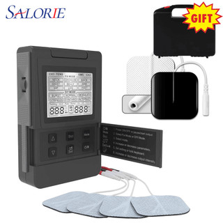 Salorie electric hàng chục massage kích thích cơ ems châm cứu massage toàn thân trị liệu kỹ thuật số máy giảm béo 4 chế độ