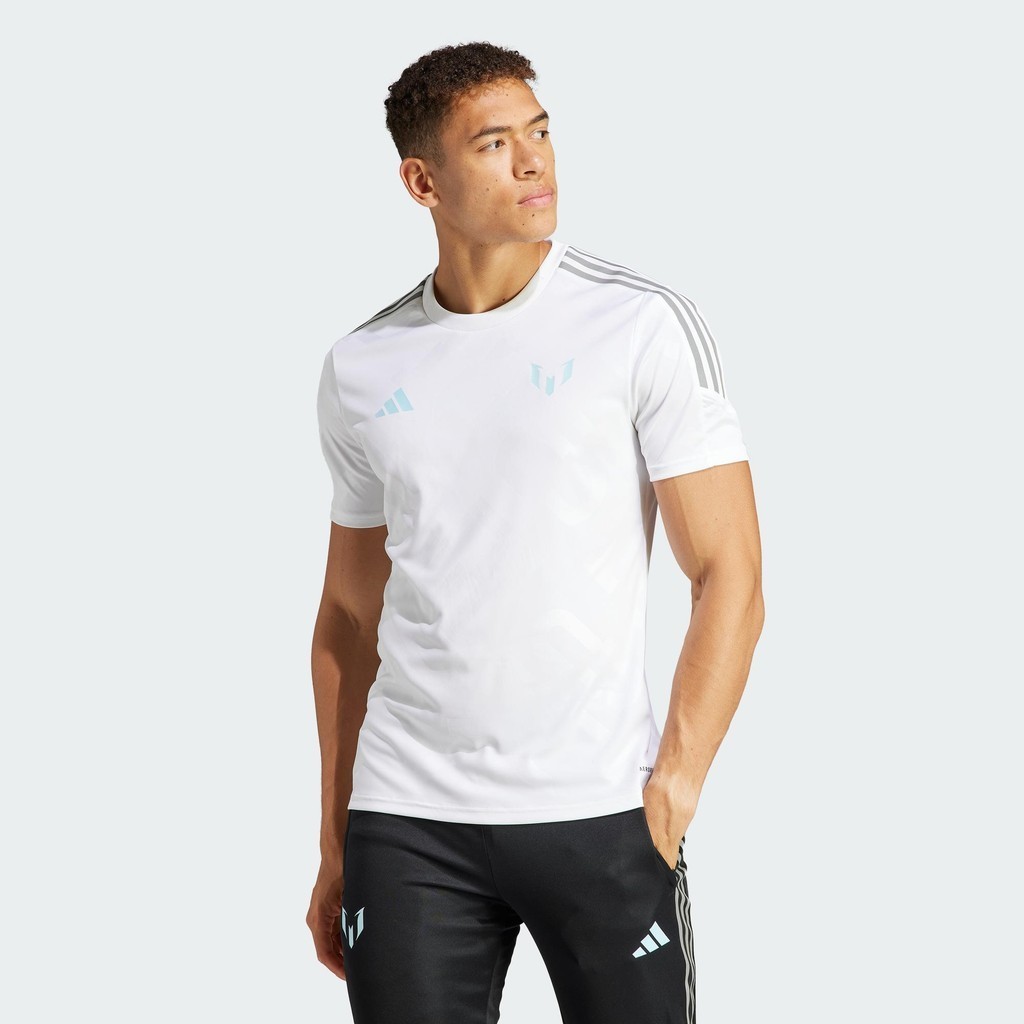 Adidas Bóng đá Áo Jersey Tập Luyện Messi Nam trắng IJ4940