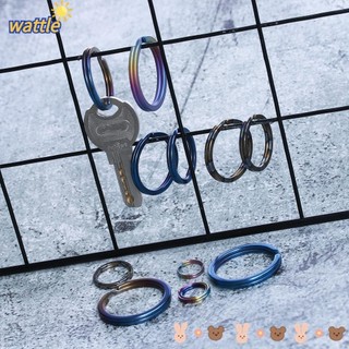 Set 1 / 2 Vòng Móc Chìa Khóa Chất Liệu Hợp Kim Titan Chất Lượng Cao Thích Hợp Mang Đi Cắm Trại / Du Lịch