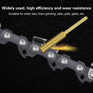 3 cái 4 / 4.8 / 5.5mm xích cưa đá mài chân tròn chống mài mòn emery mài mòn chịu lực nặng burr đá mài tập tin cho cưa xích