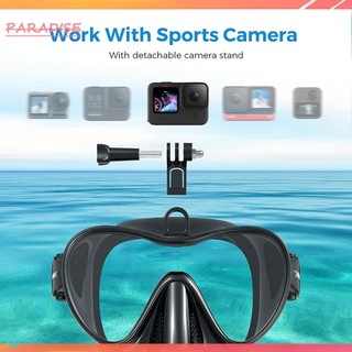 Kính lặn - Bộ mặt nạ ống thở có gắn ống thở khô cho Gopro