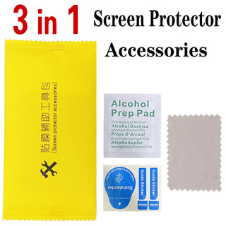 [3 in1] Bộ dụng cụ làm sạch đa năng cho các sản phẩm kỹ thuật số / Công cụ định vị màng điện thoại di động / Phụ kiện bảo vệ màn hình / Giấy lau khô và ướt