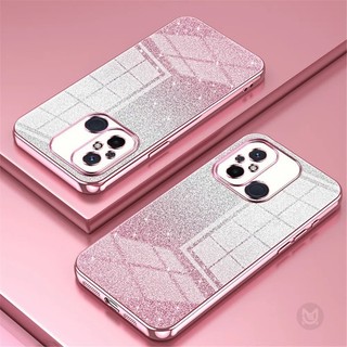Ốp Lưng Cho Xiaomi Redmi A3 13C 13R 12 10A 10C 9 9A 9C 9T Turbo 3 Mạ Trong Suốt Lấp Lánh Mềm Chống Sốc Vỏ Điện Thoại