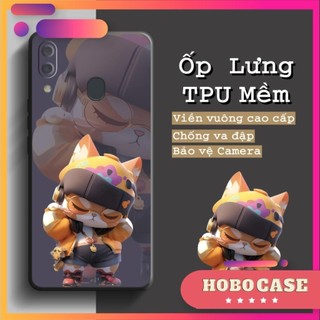 Ốp lưng Samsung Galaxy A20, A30, M20 cạnh viền vuông, có bảo vệ camera in hình HIPHOP Siêu Ngầu, thiết kế riêng