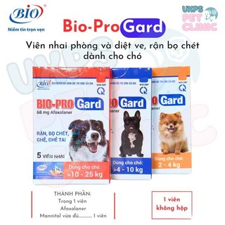   Lẻ 1 viên  Viên Bio-Progard – Diệt Ve Rận Bọ Chét Giá Hợp Lý | Công Nghệ Bio-Pharmachemie 