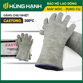  Găng tay chịu nhiệt 300°C Castong chống nóng nhiều lớp chống nhiệt hấp thụ mồ hôi bền 