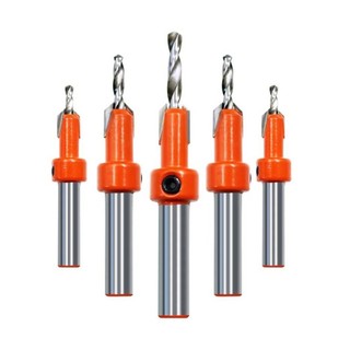 ⭐ READY STOCK ⭐-NEW-Adjustable Stop Collar Woodworking Countersink Drill Bit with 8mm Shank【POWDERS-VN】