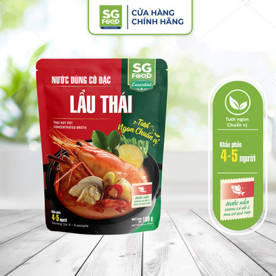 Thùng 24 gói Nước dùng cô đặc Sài Gòn Food Lẩu Thái 180g