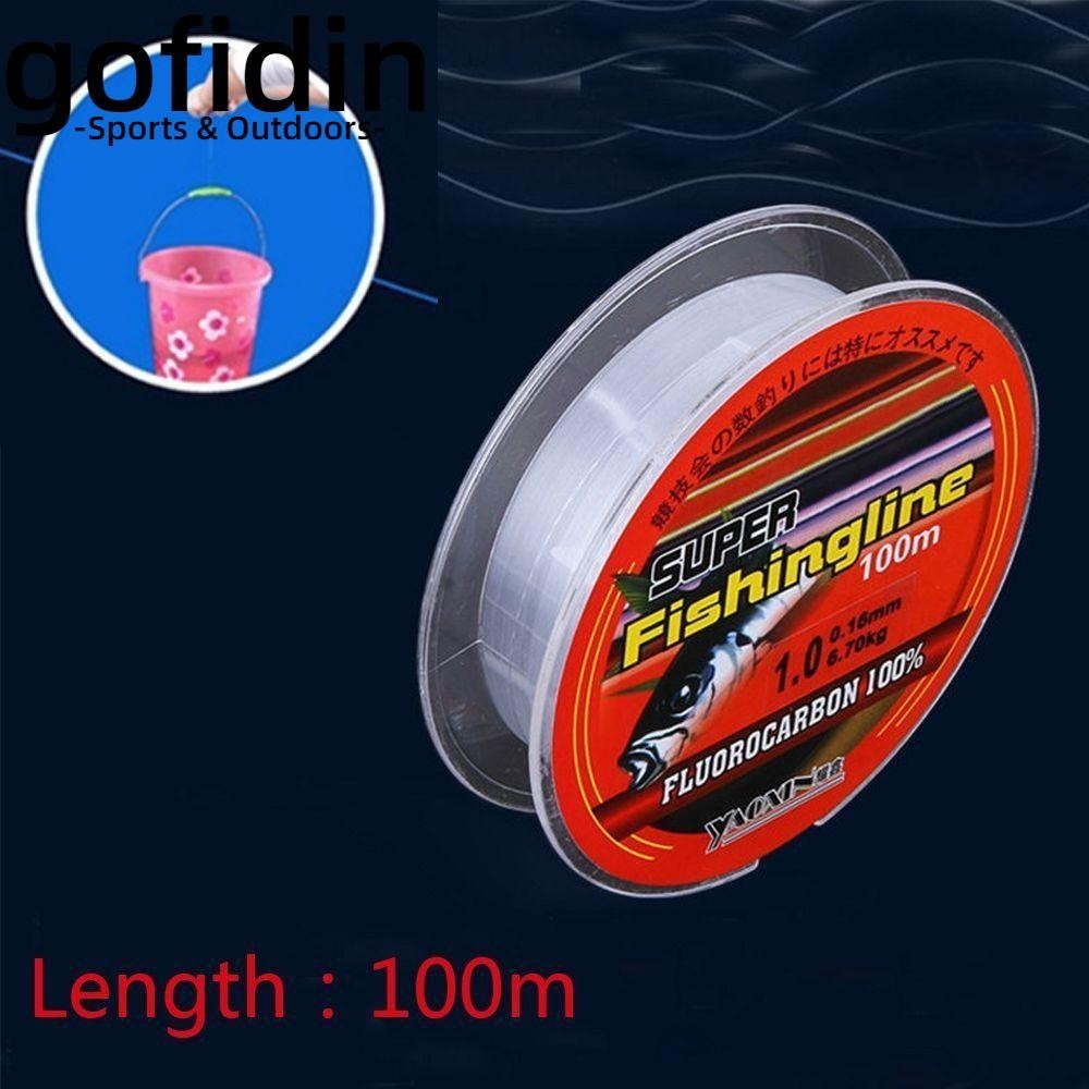 gofidin 100m dây câu cá Nylon siêu bền 0.8-6lb