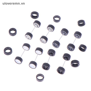 1 bộ bánh xe cao su tỉ lệ 1: 64 cho xe đua đồ chơi