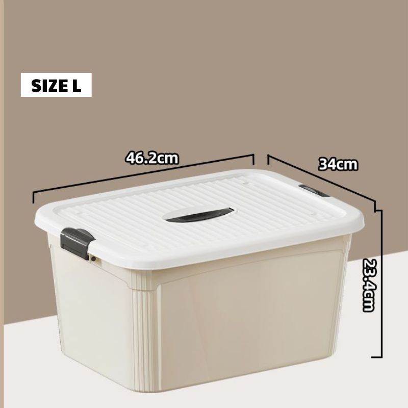 Hộp Nhựa Đựng Đồ Enoda Home Có Nắp Chống Bụi, Thùng Nhựa Chứa Đồ Nắp Cài Chắc Chắn Q100 | BigBuy360 - bigbuy360.vn