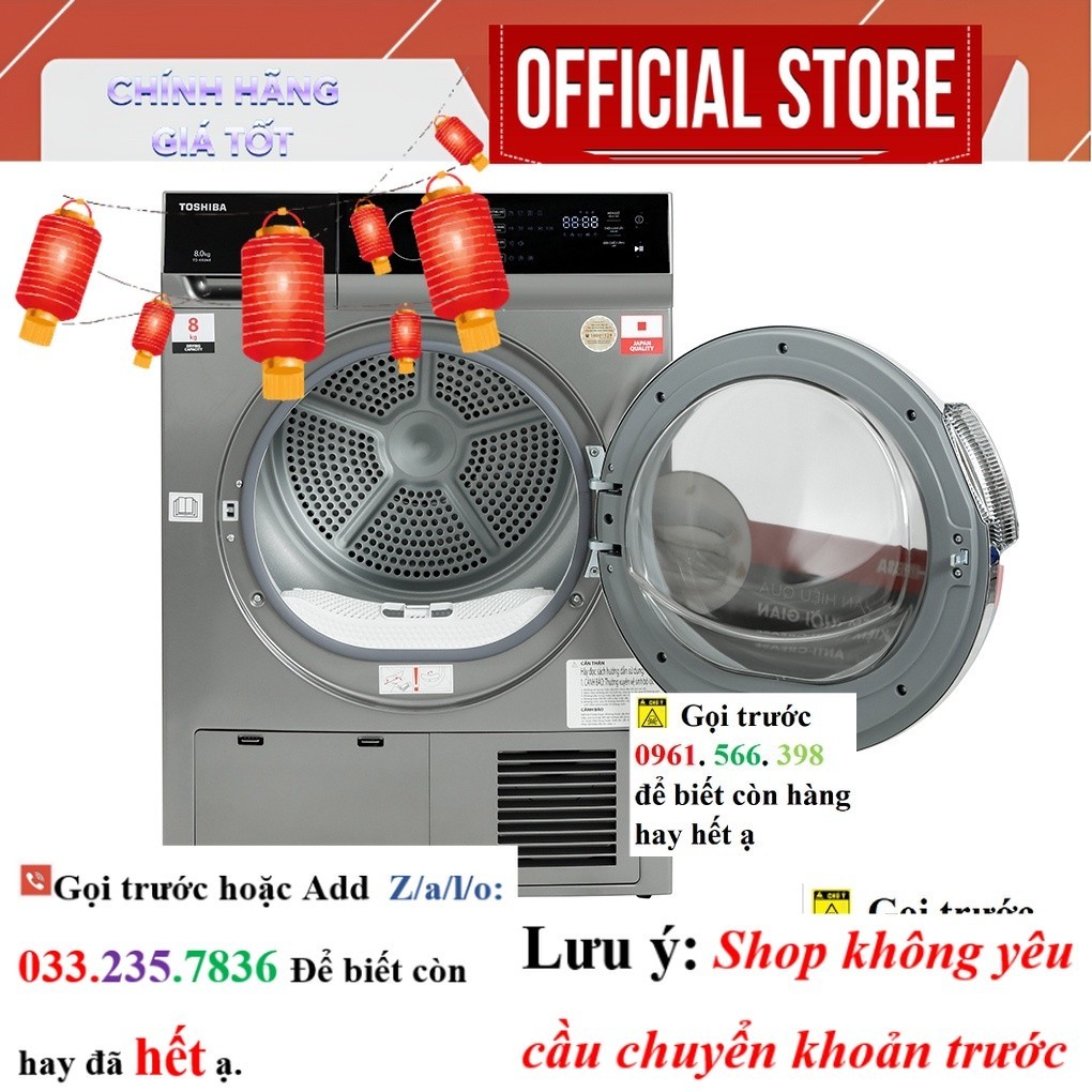 |New| TD-K90MEV(SK)  - Máy Sấy Ngưng tụ Toshiba 8 kg TD-K90MEV(SK)