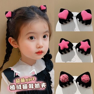 Mới phong cách hàn quốc cô gái dễ thương tai mèo kẹp tóc bé gái phụ kiện tóc