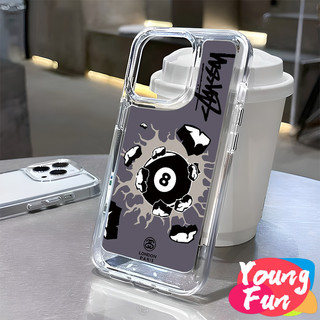 ốp Samsung Stussy Thời trang thương hiệu Ốp Túi Khí Tương Thích Cho Samsung A12 A03S A11 A03 A23 A14 A13 A04E A04S A53 A73 A33 A52 A51 A71 A72 A22 A32 A02 Vỏ Điện Thoại Trong Suốt Mềm TPU
