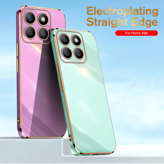Dành Cho Honor X8b 4g Ốp Lưng Capas Mạ Khung Vuông Silicon Mềm Vỏ Điện Thoại Xonor Honar Honer X 8b 8 b HonorX8b 4g Bao Coques