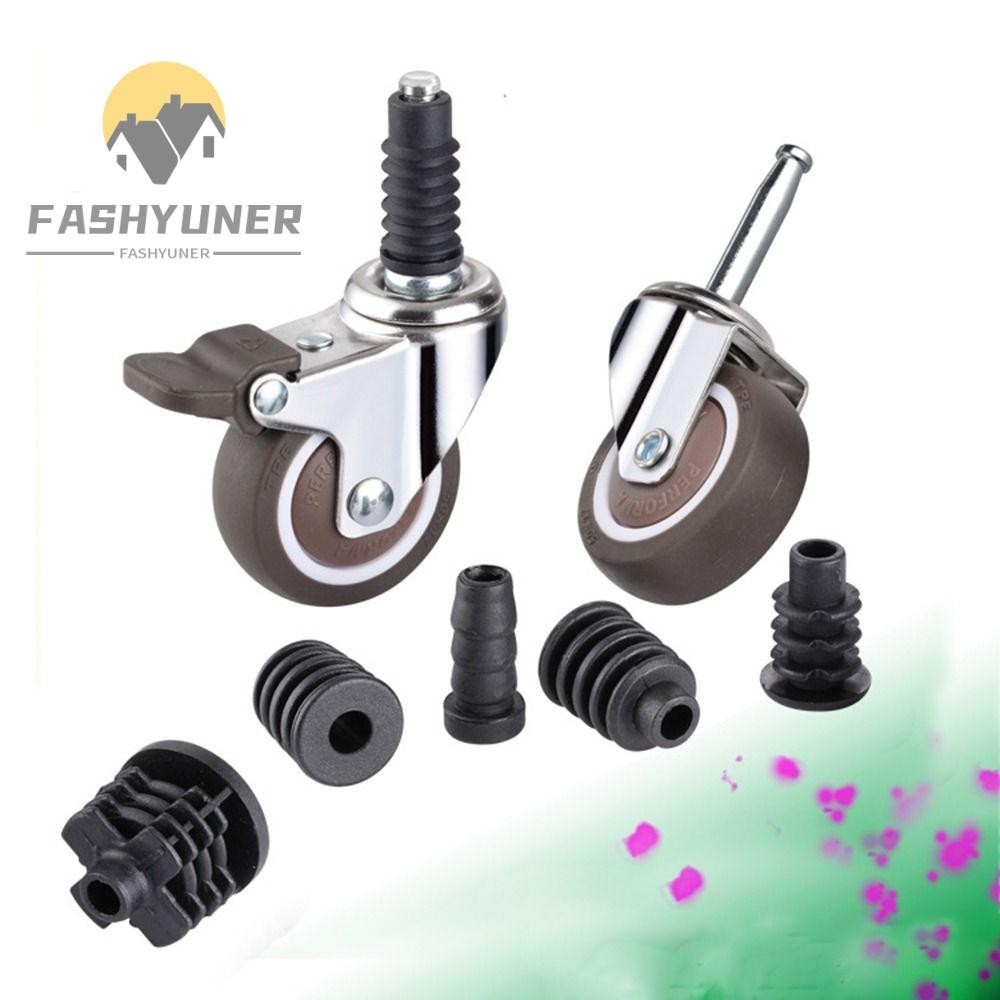 FASHYUNER Nắp cao su Caster, Bánh xe đẩy thay thế ABS, Phụ tùng bánh xe Vali cao su Tắt tiếng Caster Chèn tay áo