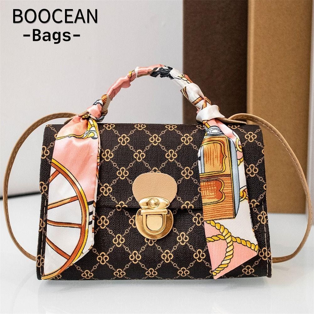 BOOCEAN Túi đeo vai đeo chéo, Túi xách da PU nhỏ, Túi xách thời trang dung tích lớn dành cho nữ