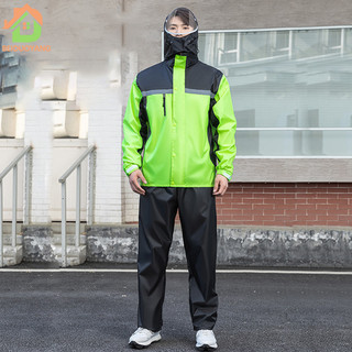 LEBI Đi xe ngoài trời xẻ thân áo mưa chống bão mưa bộ quần mưa nam dày xe máy điện đi xe poncho