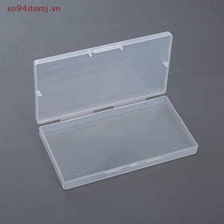 Xo94itomj nhựa trong suốt bảo quản hộp đựng trang sức cho hạt bông tai hộp trang sức hình chữ nhật hộp cl