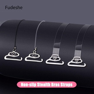 Fudeshe Áo ngực Dây đeo nữ Đồ lót trơn trượt Aniti trong suốt Dây đeo áo ngực