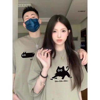 NRVP Thương Hiệu Mới 100% Cotton Unisex Áo Thun Nữ Tay Ngắn Nam Nữ Baggy Cổ Tròn Rời In Độc Đáo Cặp Đôi Tee