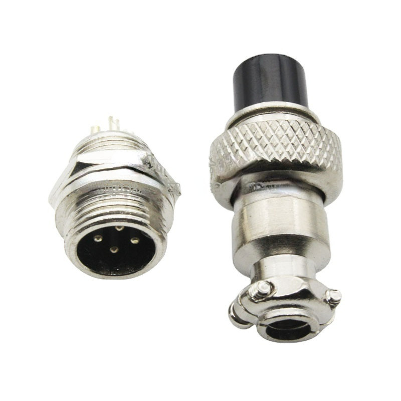 Phích cắm hàng không GX16-2P / 3 / 4 / 5 / 6 / 7 / 8 / 9 Core 16mm Đầu nối cáp cắm hàng không + Ổ cắ