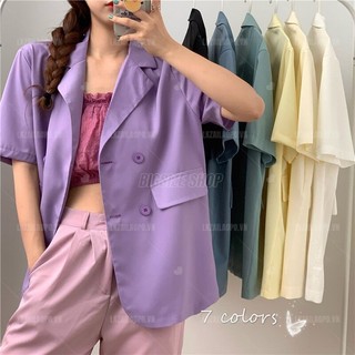 Áo vest blazer Bigsize Áo kiểu nữ tay ngắn mỏng mùa hè Phong cách Hàn Quốc Thời Trang sang chảnh cá tính xinh đẹp quảng châu cao cấp
