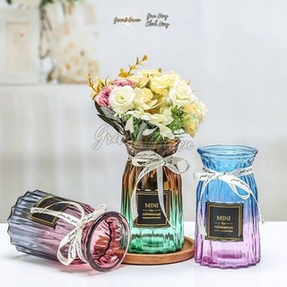 Lọ hoa thủy tinh cắm hoa tươi decor xinh xắn trang trí bàn làm việc phòng khách phong cách vintage nhẹ nhàng Grand Haven
