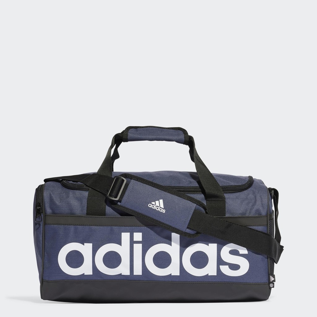 adidas Phong cách sống Túi Duffel Linear Essentials Cỡ Vừa Unisex Màu xanh da trời HR5349