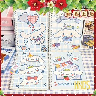 Sổ lò xo a5 kẻ ngang 120 trang 70gsm 140x207mm lò xo kép, hxgs sổ tay ghi chép cinamaroll